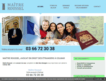 Tablet Screenshot of maitre-roussel.com